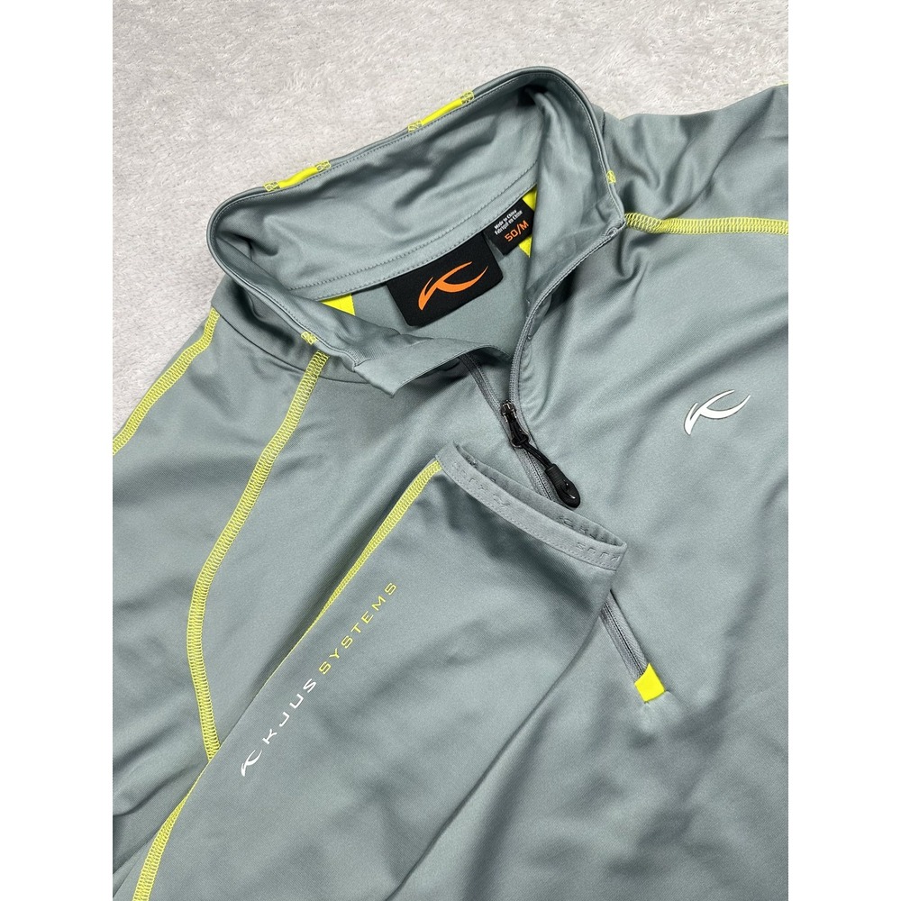 KJUS Systems 1/2 Zip Pullover Mens Medium Stretch Athletic Long Sleeve Top
